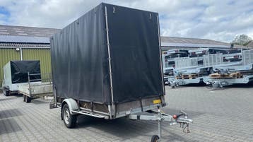 750Kg Bakwagen + Huif 180cm, Auto diversen, Ophalen of Verzenden, Gebruikt