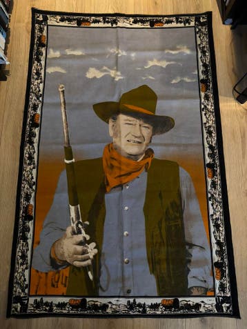 John Wayne wankleed - Country/Western deco, Verzamelen, Film en Tv, Ophalen of Verzenden, Zo goed als nieuw, Tv, Poster