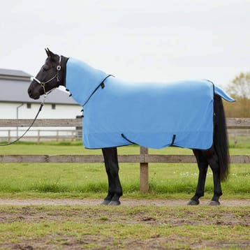 vidaXL Paardendeken Volledige Aqua 155 cm Polyester Fleece, Dieren en Toebehoren, Verzenden, Nieuw