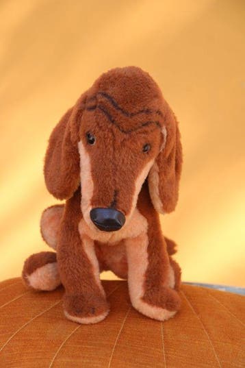 Steiff: Waldi de teckel, 1971 EAN 4145/25 - Pluche dier -