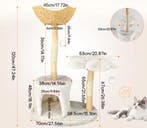 Houten Kattenboom – Moderne Kattentoren met Krabpaal en Mand, Verzenden, Nieuw