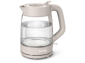 Tefal -  e0 Morning Glass 1.7l Waterkoker Transparant, 1 tot 2 liter, Verzenden, Nieuw
