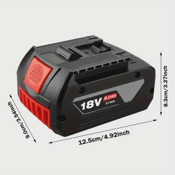 Bosch 18V 8.0Ah Li-Ion Accu Vervangend voor BAT609/BAT609G -, Verzenden, Nieuw