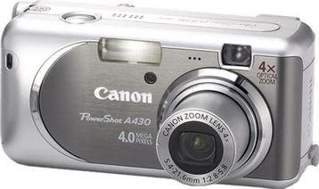 Canon PowerShot A410 Digitale Compact Camera - Zilver, Verzenden, Zo goed als nieuw