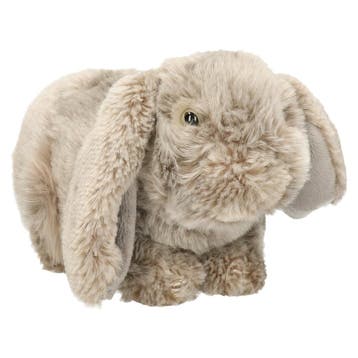 Nature Planet hangoor konijn knuffel - grijs - 21 cm, Verzenden, Nieuw