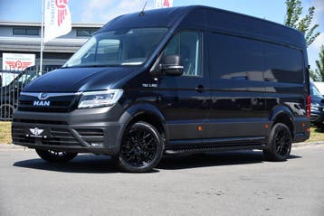MAN TGE 3.180 35 2.0 L3H3 PB Edition, Automaat, Stof, Gebruikt, Blauw