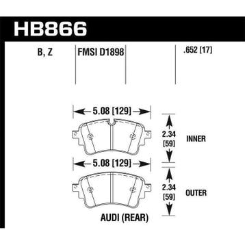 Hawk 17-19 Audi A4 / 18-19 Audi A5 Performance Ceramic, Ophalen of Verzenden, Nieuw