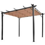 Pergola Paviljoen 3 X 4 M Met Verstelbaar Stoffen Dak Van Al, Verzenden