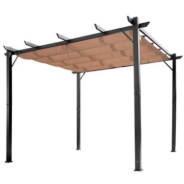 Pergola Paviljoen 3 X 4 M Met Verstelbaar Stoffen Dak Van Al, Verzenden