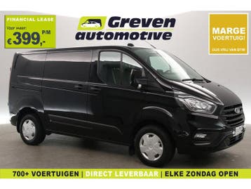 Ford Transit Custom 2.0 TDCI L1H1 | Marge | Airco | Cruise, Euro 6, Zwart, Nieuw, Ford