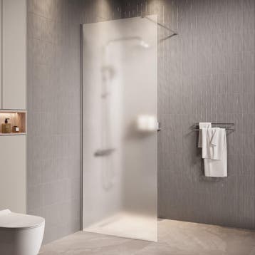 Douchewand Florida 70 x 200 cm Chroom – Inloopdouche 8 mm, Verzenden, Nieuw, Douche