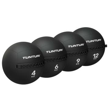 Tunturi Platinum Wall Ball - 4 - 12kg set - Zwart, Sport en Fitness, Verzenden, Nieuw
