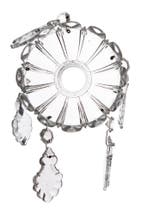 Kroonluchter, Oud Kroonluchter Glas, VenetiaansGlas, ArtDeco, Ophalen of Verzenden, Gebruikt, Glas