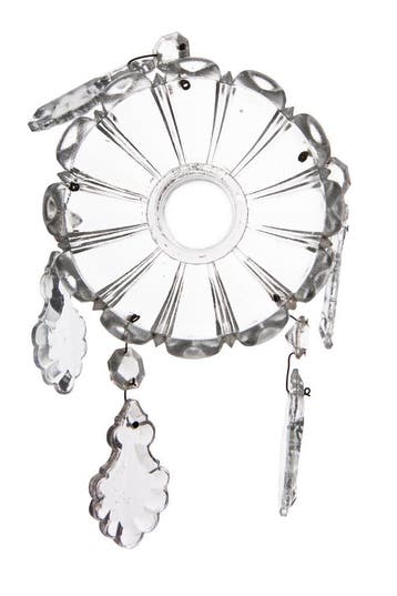 Kroonluchter, Oud Kroonluchter Glas, VenetiaansGlas, ArtDeco, Ophalen of Verzenden, Gebruikt, Glas