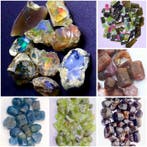 Exclusieve natuurlijke opaal, robijn, toermalijn, peridoot, Verzamelen