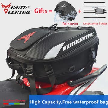 Motocentric Waterdichte Motorfiets Bagagedrager Tas - Uitbre, Motoren, Verzenden, Nieuw