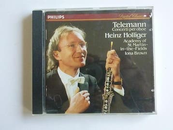 Telemann - Concerti per Oboe / Heinz Holliger, Cd's en Dvd's, Ophalen of Verzenden, Zo goed als nieuw