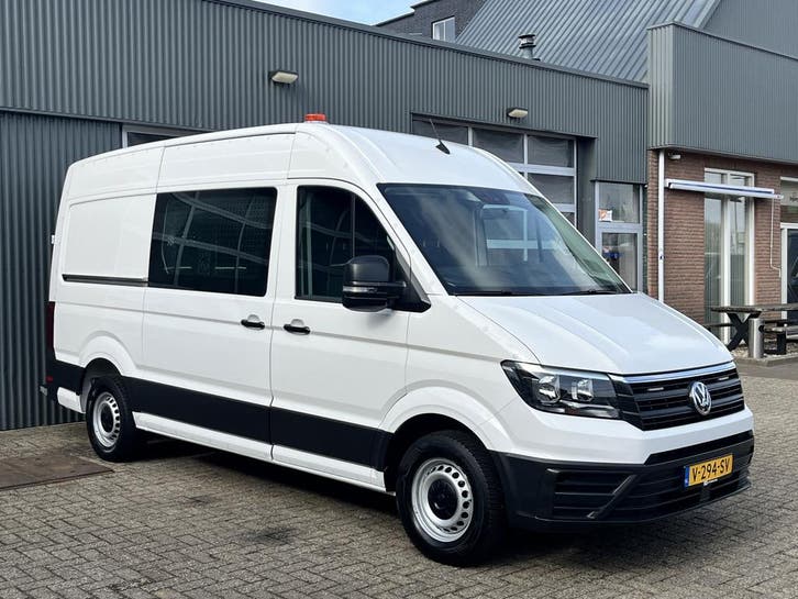 Volkswagen Crafter 35 2.0 TDI L3H3, Auto's, Bestelauto's, Onderhoudsboekje, Lease, Overige kleuren, Handgeschakeld, Wit, Financial lease