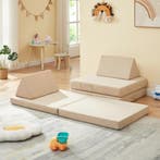 Speelbank Norhulta 5-delig kinderbank 150x66x45,5 cm beige [, Verzenden, Nieuw