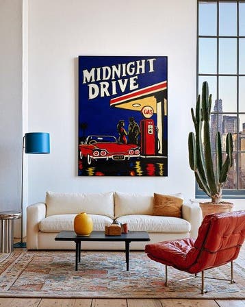 Flavia Delgado - MIDNIGHT DRIVE XL (NO RESERVE), Antiek en Kunst