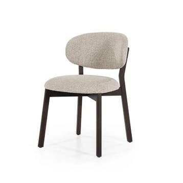 Eetkamerstoel Mikky Bruin -Taupe Moon - 96255 - eetkamers..., Nieuw, Stof