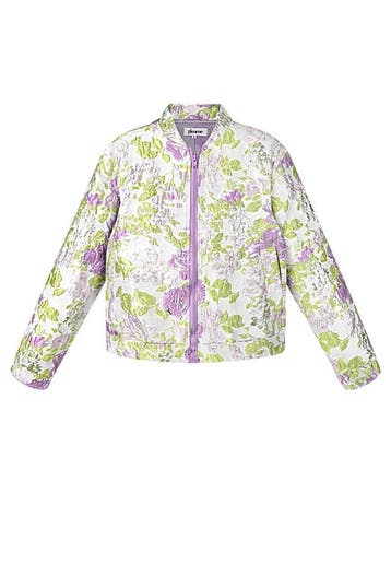 Korte Sportieve Jas Dames – Bloemenprint | Roze of Groen, Verzenden, Nieuw