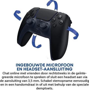 Sony PlayStation 5 DualSense Draadloze Controller - Zwart, Verzenden, Zo goed als nieuw, Sony
