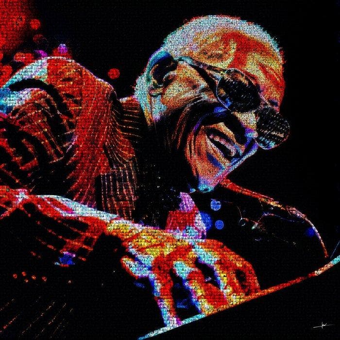 David Law - Crypto Ray Charles IV - Format XL 60x60, Antiek en Kunst, Kunst | Designobjecten