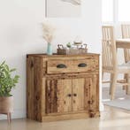 vidaXL Highboard met lade Oud Hout 70 x 35,5 x 67,5 cm, Minder dan 50 cm, Verzenden, Nieuw, Minder dan 100 cm