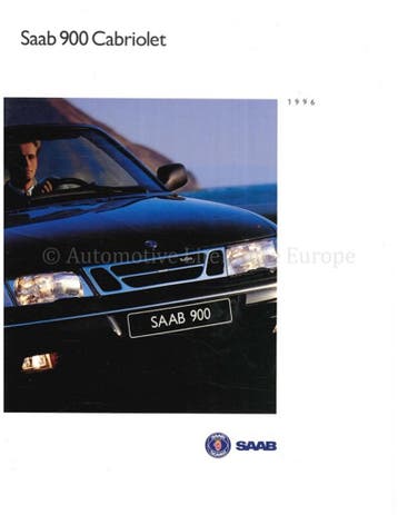 1996 SAAB 900 CABRIOLET BROCHURE NEDERLANDS, Nieuw, Author