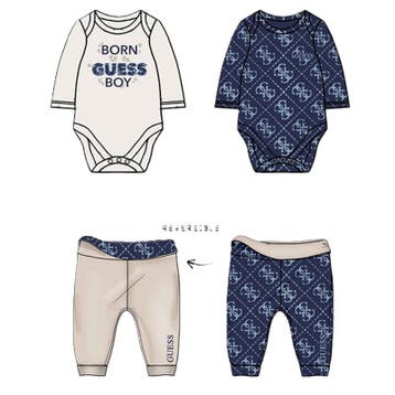 Guess 3Pc Set reversible - 74 (6-9 maanden), Ophalen of Verzenden, Nieuw