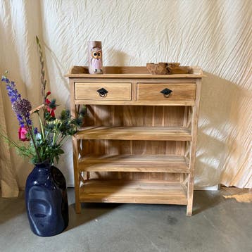 Sidetable - wandtafel - teakhout - vanaf € 99,-  TTM Wonen, Teakhout, Nieuw, Ophalen of Verzenden, Landelijk