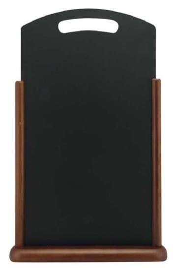 tafelkrijtbord met handvat en donkerbruin gelakte afwerki..., Verzenden, Nieuw in verpakking