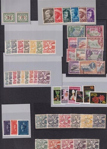 Overzeese Rijksdelen - 102 kaartjes, Gestempeld