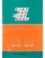 1972 FIAT 500 (L) INSTRUCTIEBOEKJE NEDERLANDS, Auto diversen, Handleidingen en Instructieboekjes