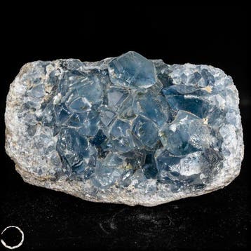 Natuurlijke celestiet-druse uit Madagaskar – Een hemelblauw