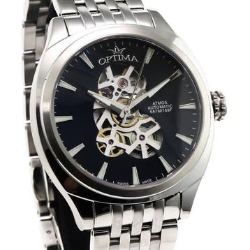 Optima - Atmos Swiss Made Automatic - OSA485SK-SS-3 - Zonder, Nieuw