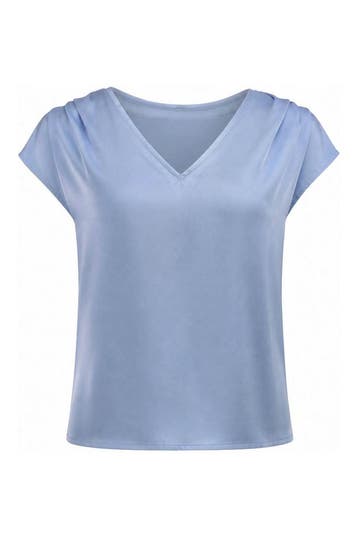 AAIKO T-shirt in maat S Blauw, Kleding | Dames, AAIKO, Verzenden, Zo goed als nieuw, Blauw