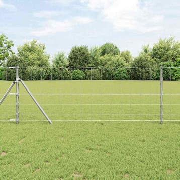 vidaXL Wildhek 1000 x 80 x 0,18 cm IJzer Warm Verzinkt, Verzenden, Nieuw, IJzer