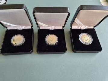Slovenië. 2 Euro 2008/2022 (3 monnaies) Proof (Zonder