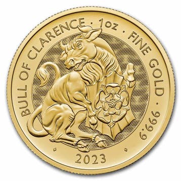 Gouden Tudor Beast - The Bull of Clarence 1 oz 2023, Verzenden, Losse munt, Goud