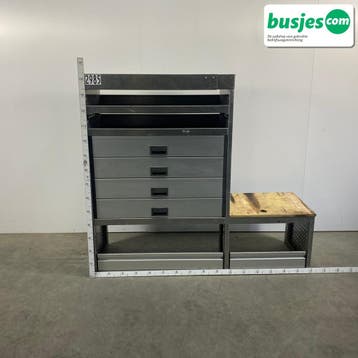 Aluca bedrijfswageninrichting 1625x520x1250mm (2985), Ophalen of Verzenden
