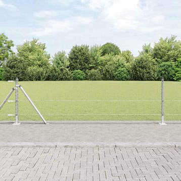 vidaXL zeshoekig gaashek met betonnen voetstuk 50 x 0,6 m, Verzenden, Nieuw, IJzer