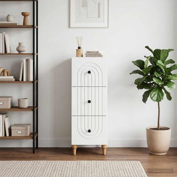 vidaXL Ladenkast 33 x 34,5 x 90 cm Bewerkt hout Hoogglans, Verzenden, Nieuw