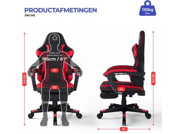 Stane Verstelbare Ergonomische Gamestoel - Gaming Chair -, Verzenden, Zo goed als nieuw