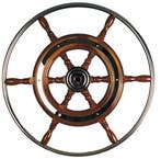 STUURWIEL TYPE-3 MAHONIE 49 CM, Ophalen of Verzenden, Nieuw, Zeilboot of Motorboot