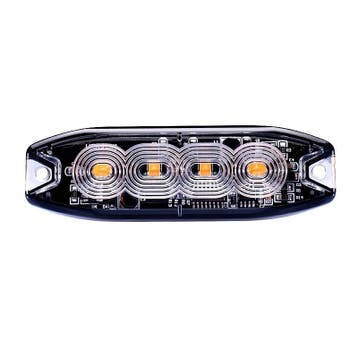 Ultra slim 4-LED Oranje flitser - R65 / R10 certificering E-, Ophalen of Verzenden, Nieuw