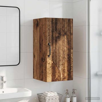 vidaXL Badkamer wandkast HOORN Oud hout 30 x 31 x 59 cm, Verzenden, Nieuw