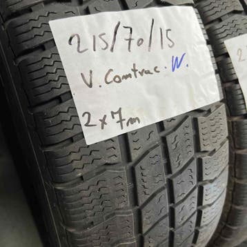 2 x Vredestein Comtrac 215-70-15 C Winterbanden 7mm, Auto-onderdelen, Banden en Velgen, 15 inch, Band(en), Bestelwagen, Gebruikt