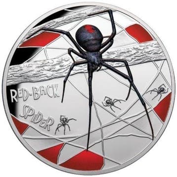 Niue. 10 Dollars 2020 Red Back Spider Jubiläumsausgabe in